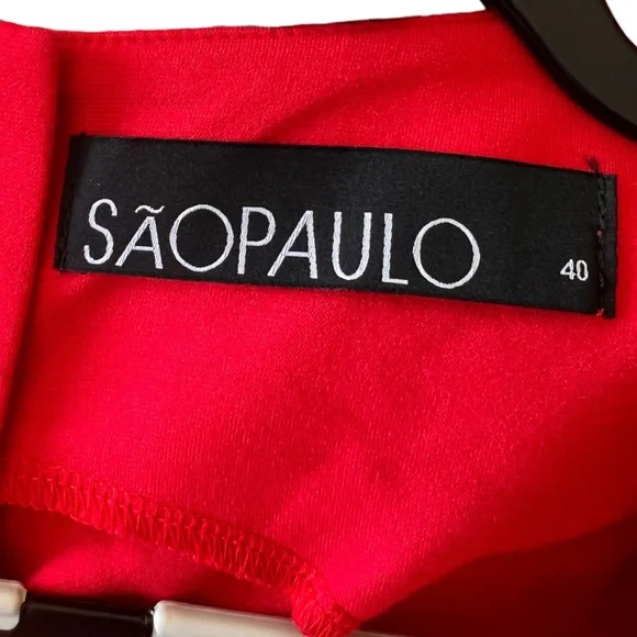SAOPAULO Dress, size 12- Red coulor - Picture 3 of 6